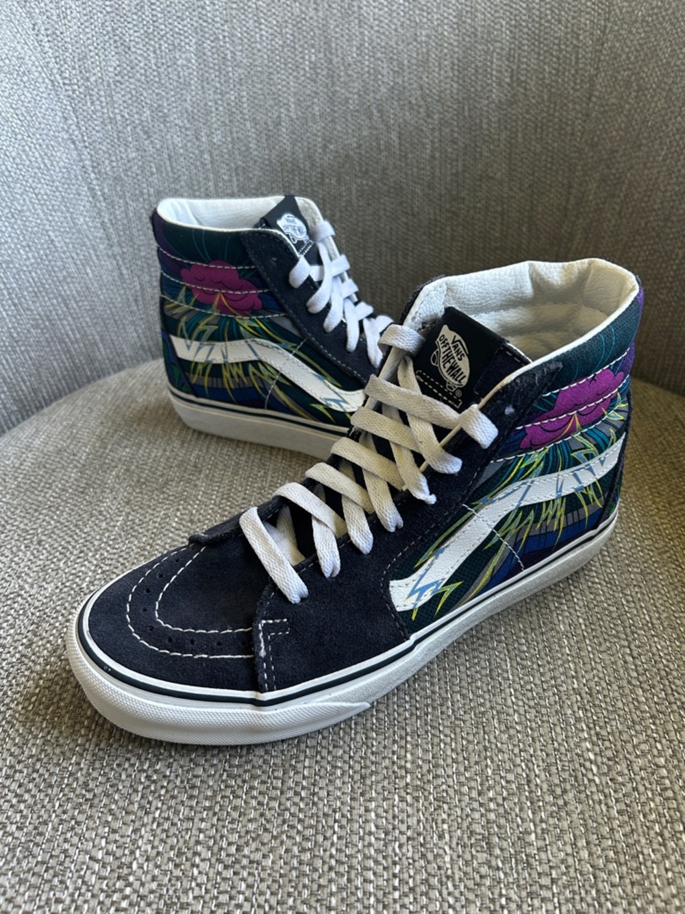 Vans Sk8-Hi Brainworks Floral High Top Sneakers Dark Navy